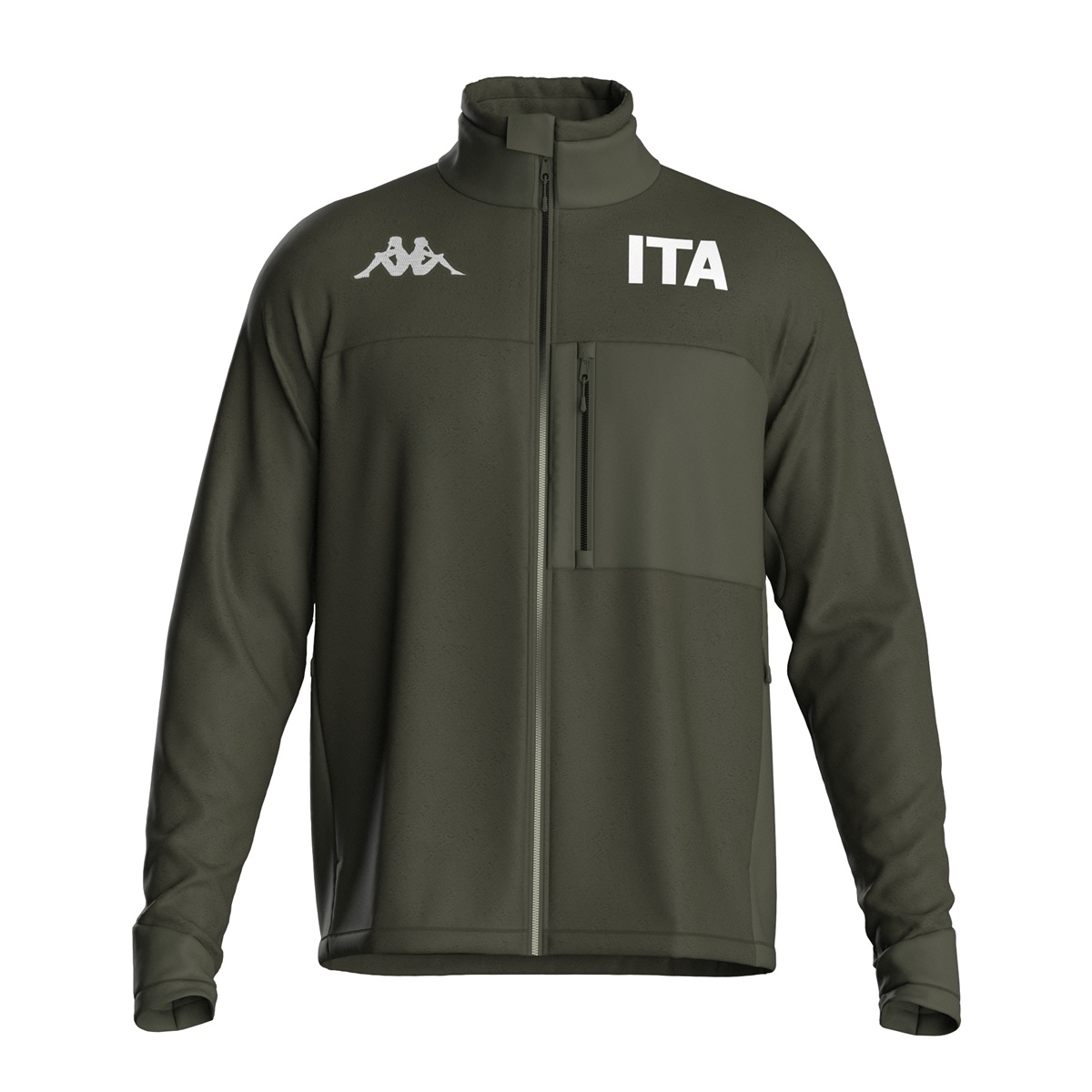 KAPPA 6CENTO 672 ITA - Pile Full Zip da Uomo